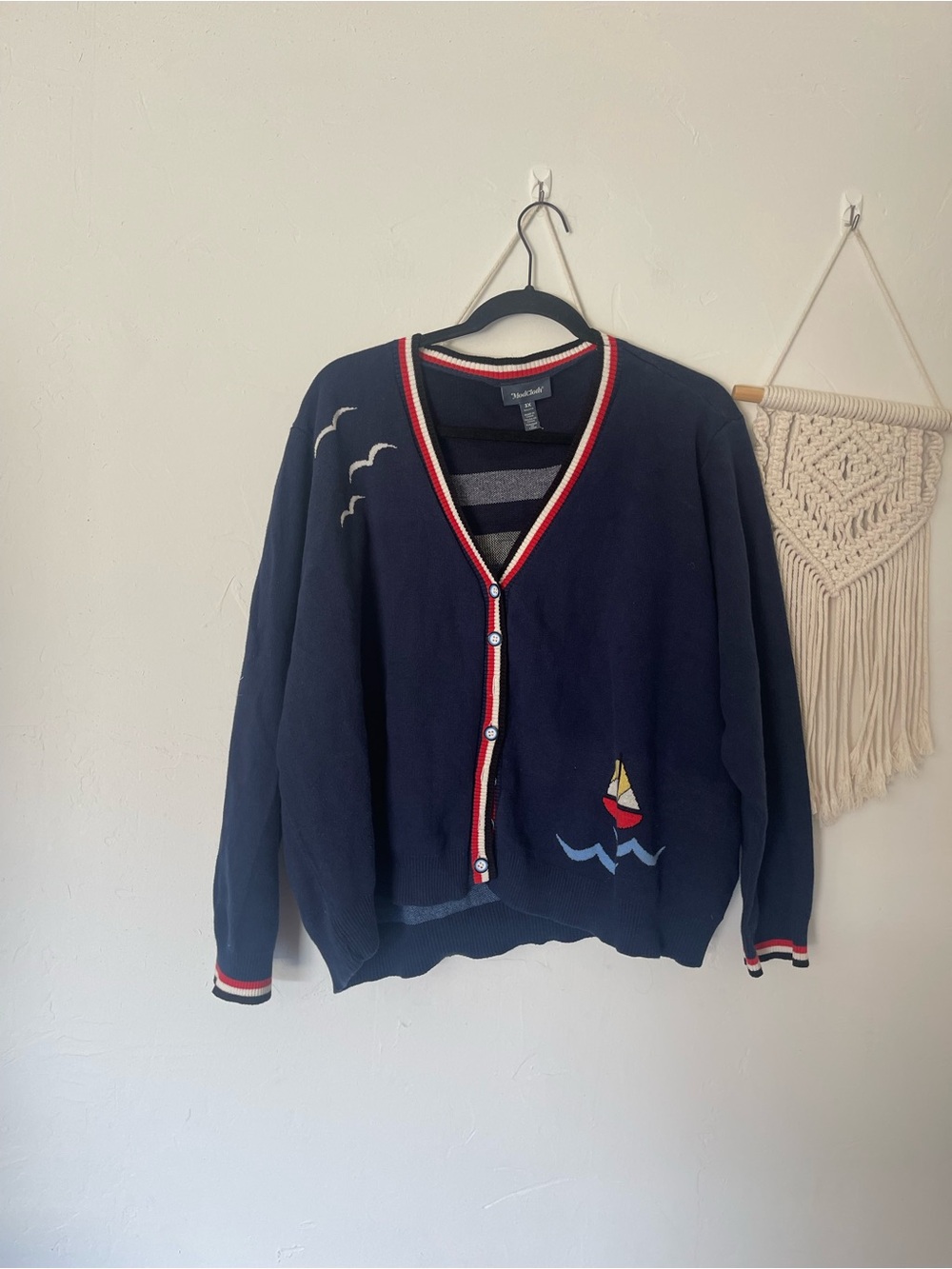 ModCloth Lighthouse Button Down Cardigan - Picture 2 of 4